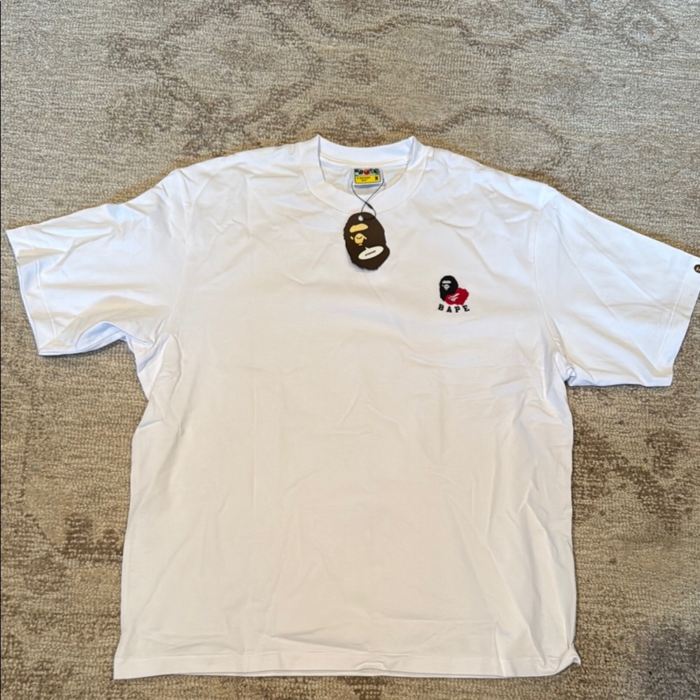 Bape White Short Sleeve Tee